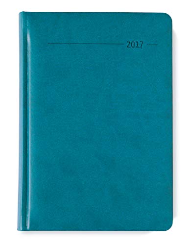 Buchkalender Tucson türkis 2023 - mit Registerschnitt - Büro-Kalender A5 - 1 Tag 1 Seite - 416 Seiten - Tucson-Einband - Alpha Edition von Alpha Edition